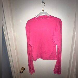 Pink pearl long sleeve